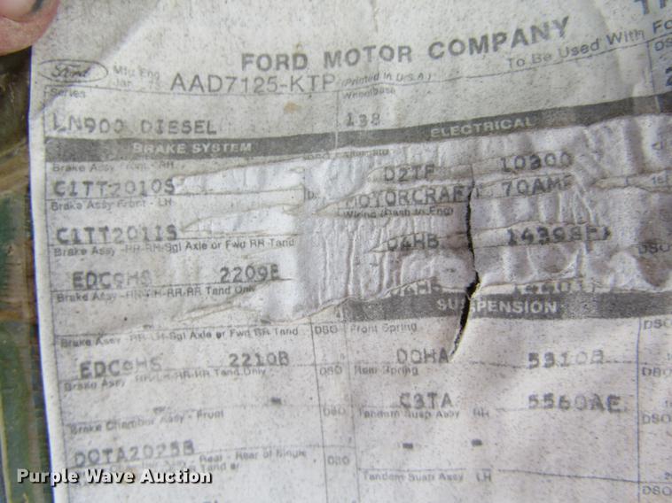 image for item DC8283 1974 Ford 9000 semi truck