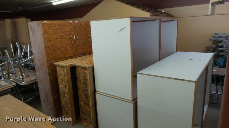 image for item DT9432 (7) wood storage cabinets