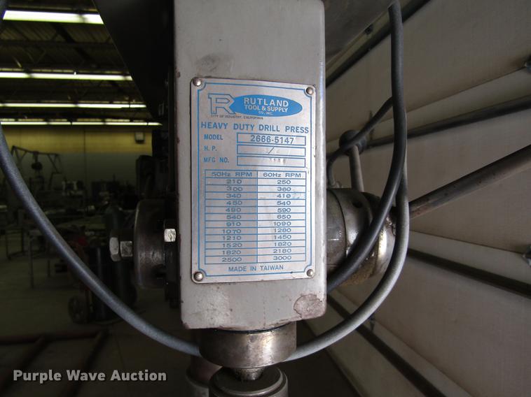 image for item EI9251 Rutland 2666-5147 drill press