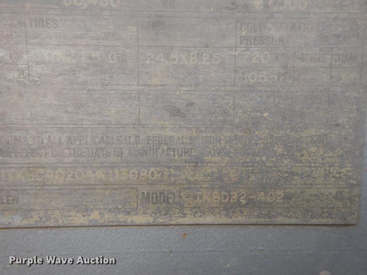 image for item J5505 2004 Trail King TKBD22-402 bottom dump trailer