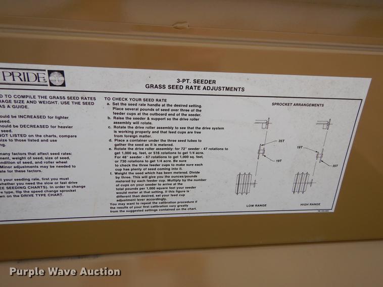 image for item J5520 Land Pride PS1572 Solid Stand seeder