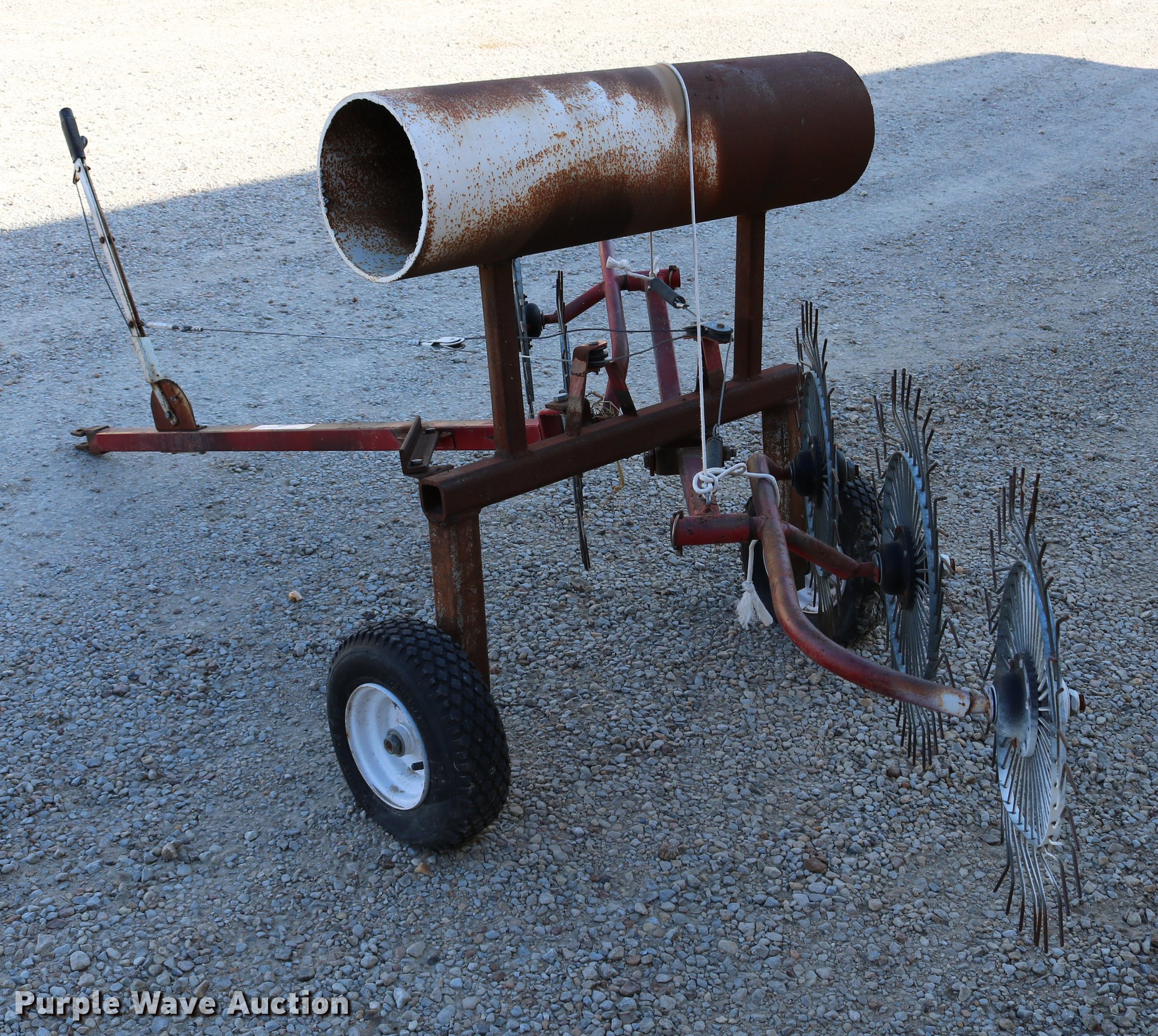 Shop built lawn rake in Solomon, KS | Item EH9686 sold | Purple Wave