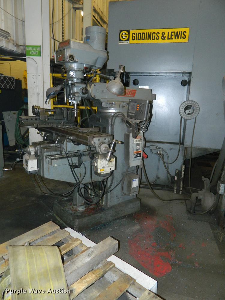 image for item DB1232 2001 Comet 3KUHD-B turret milling machine/vertical mill