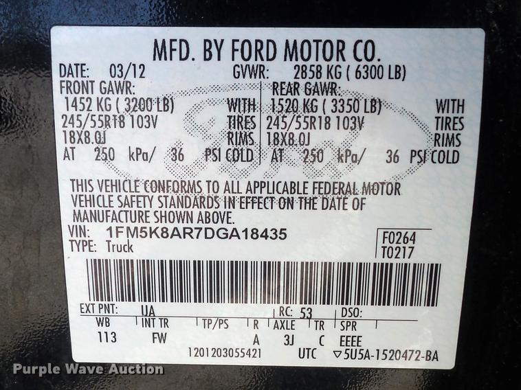 image for item DC7425 2013 Ford Explorer Police Interceptor SUV