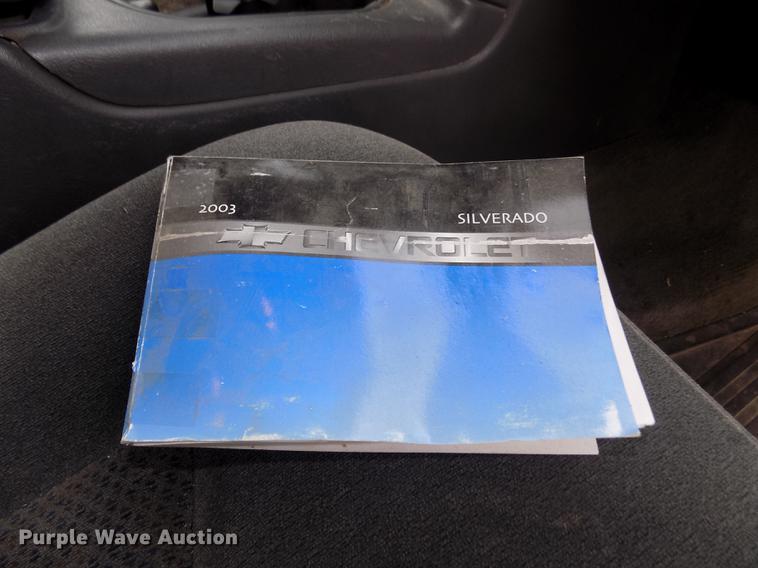 image for item DD2901 2003 Chevrolet Silverado 1500 Ext. Cab pickup truck