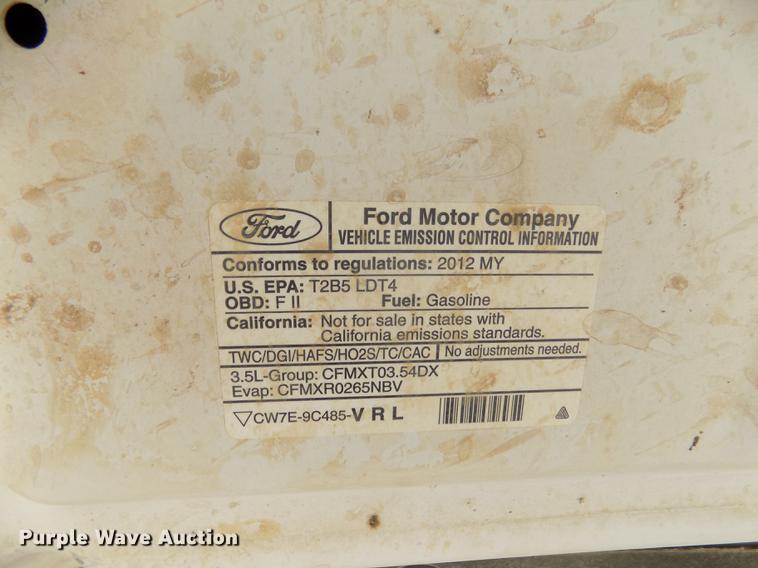 image for item DD2904 2012 Ford F150 XLT SuperCab pickup truck