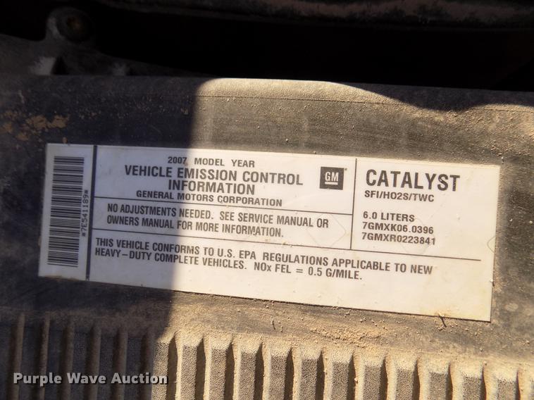 image for item DD2906 2007 Chevrolet Silverado 2500HD pickup truck