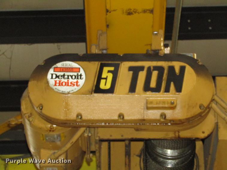 image for item DD2934 Detroit Hoist overhead crane