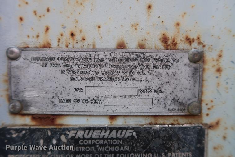 image for item DD5422 1978 Fruehauf dry van trailer