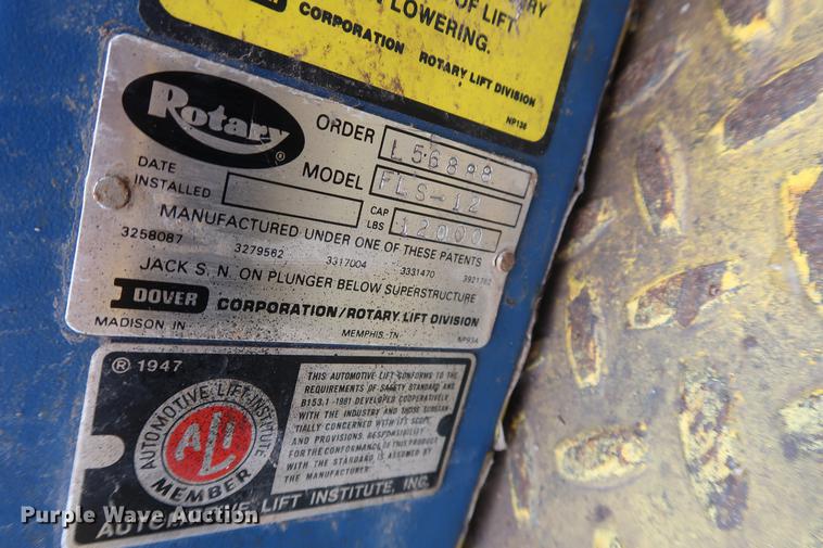 image for item DD5446 Rotary FLS-12 four post lift