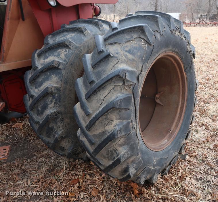 image for item DD5448 (2) International 18.4-34 dual tires and wheels