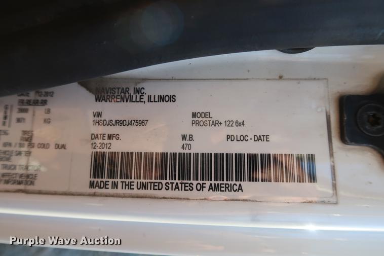 image for item DF3512 2013 International ProStar semi truck