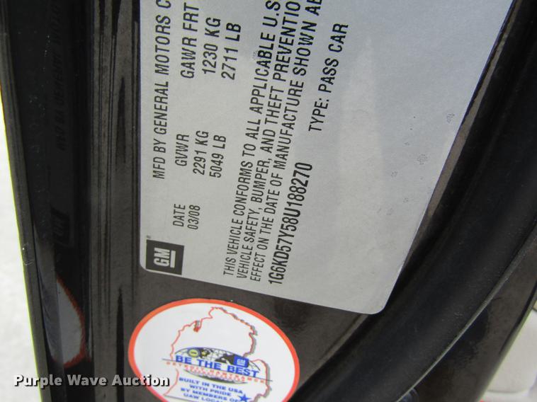 image for item DF9473 2008 Cadillac DTS