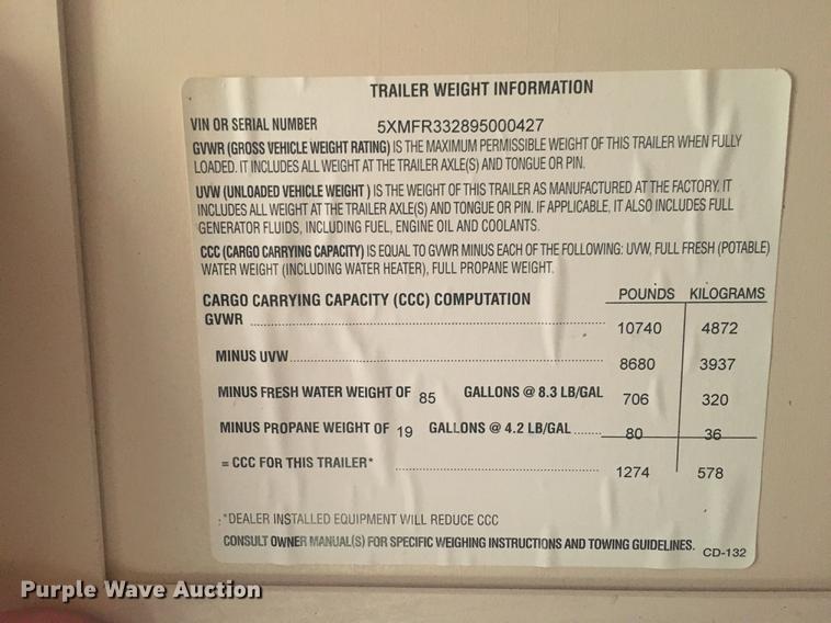 image for item EC9375 2009 Open Range camper