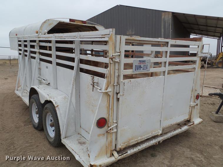 image for item EI9533 Shop built livestock trailer