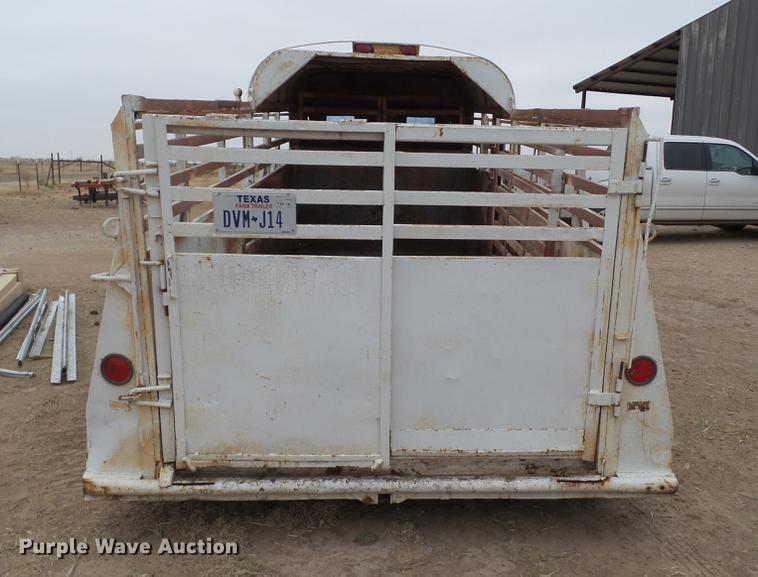 image for item EI9533 Shop built livestock trailer