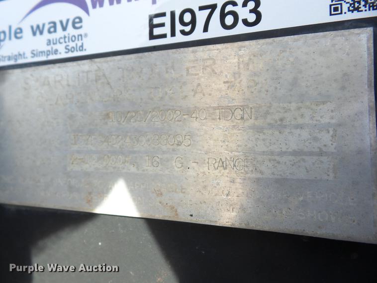 image for item EI9763 2003 Starlite 40TDGN flatbed trailer