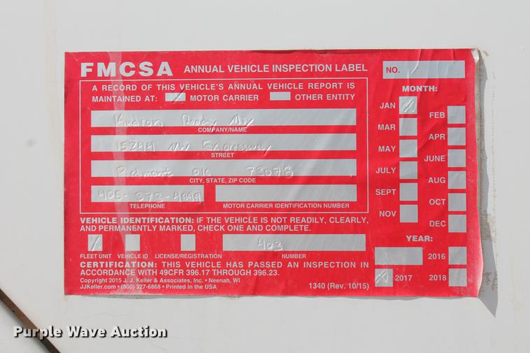 image for item DB5116 2002 Sterling L9500 ready mix truck