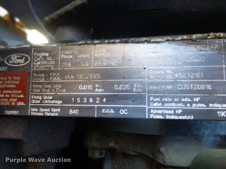 image for item DB7289 1996 Ford F800 Super Duty bucket truck