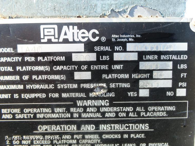 image for item DB7289 1996 Ford F800 Super Duty bucket truck