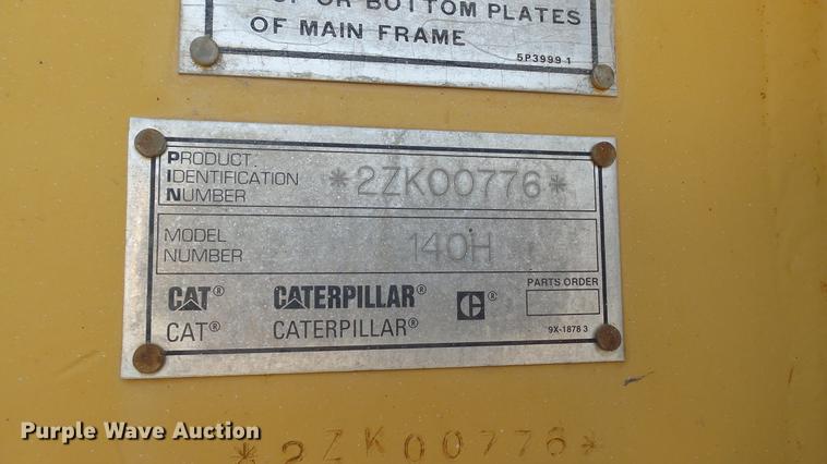 image for item DC5691 1996 Caterpillar 140H motor grader