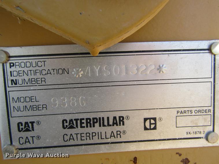image for item DC8326 2000 Caterpillar 938G wheel loader
