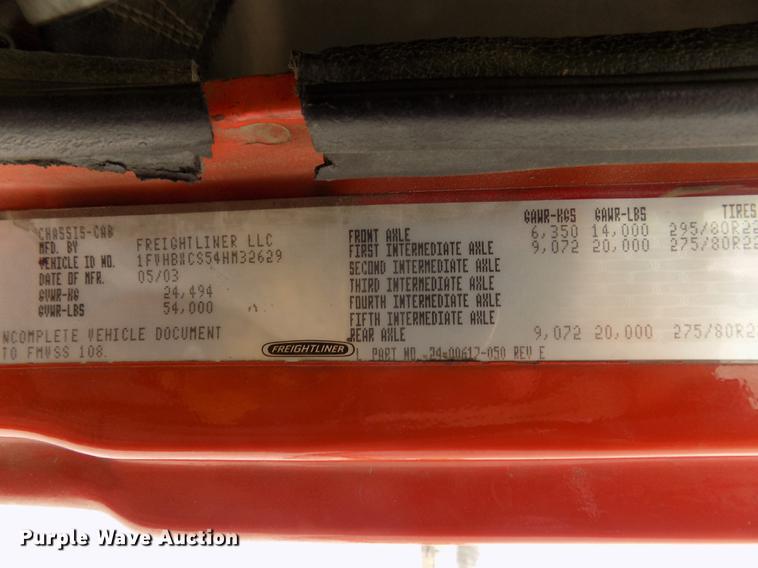 image for item DD2900 2004 Freightliner FL80 roll off container truck