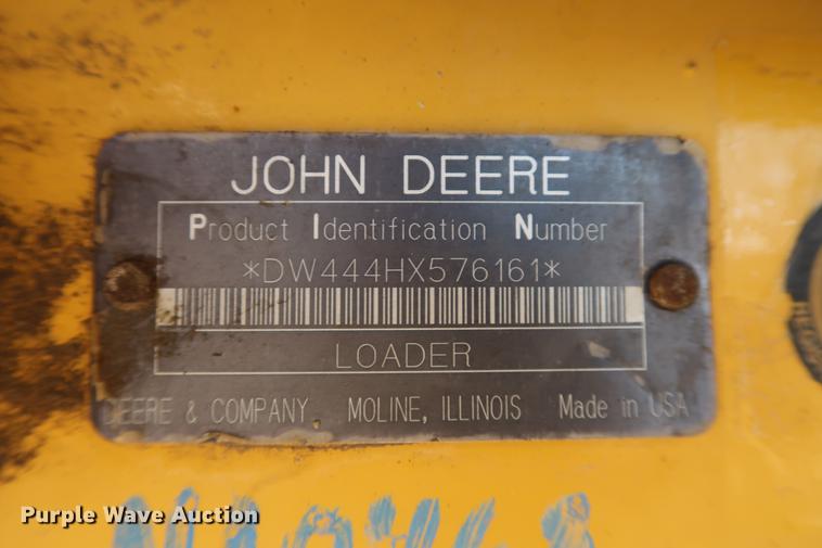 image for item DF3519 2000 John Deere 444H wheel loader