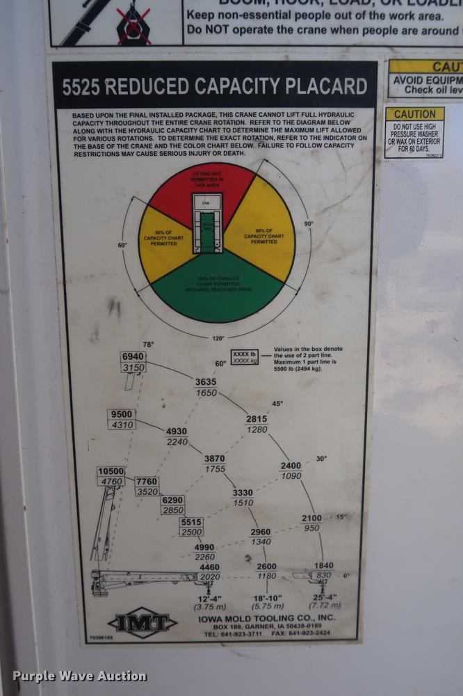 image for item DF3520 2007 Ford F750 Super Duty XLT service truck with crane