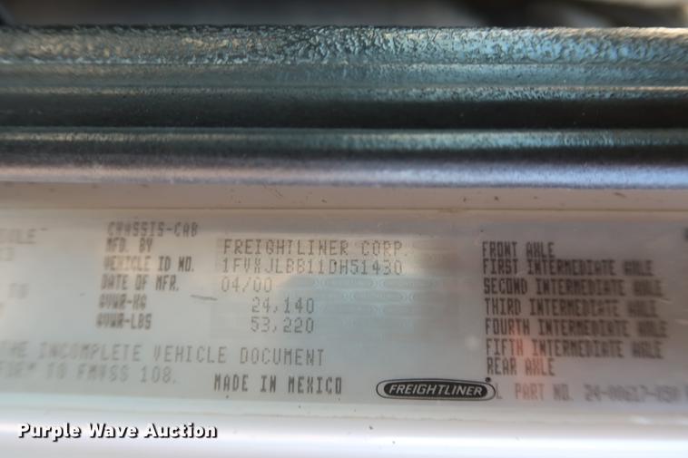 image for item DF3525 2001 Freightliner FL80 dump truck