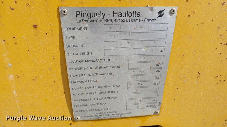 image for item DP9588 2005 Haulotte HA33JE boom lift