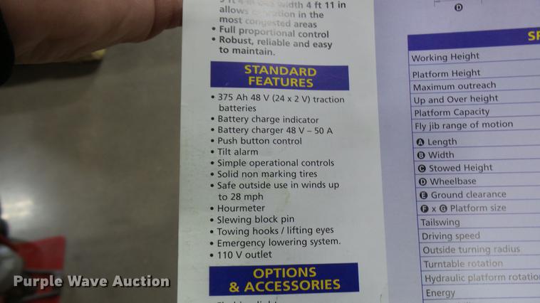 image for item DP9588 2005 Haulotte HA33JE boom lift