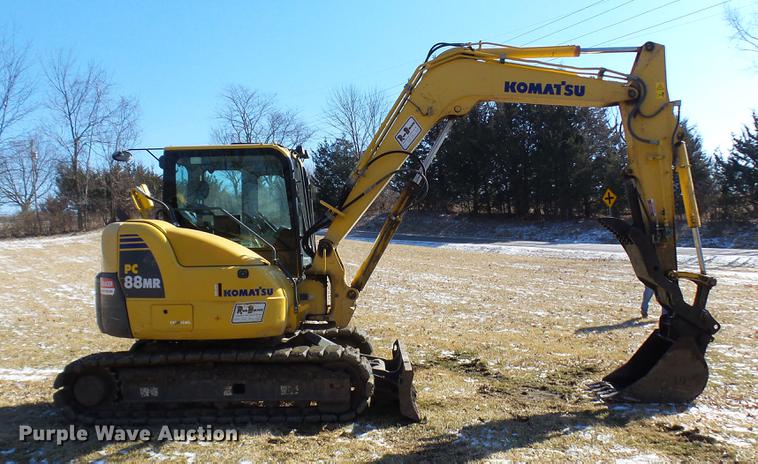 image for item DP9589 2011 Komatsu PC88MR-8 mini excavator