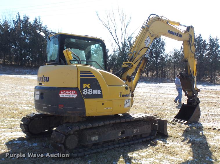 image for item DP9589 2011 Komatsu PC88MR-8 mini excavator