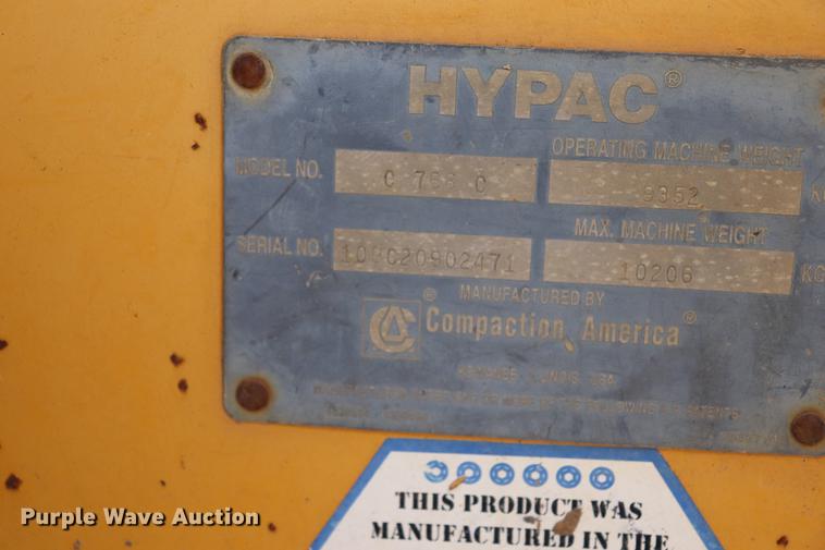 image for item EC9440 Hypac C766C vibratory double drum roller