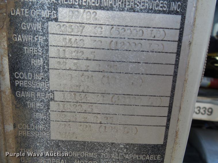 image for item DB7206 2003 Mack CX613 fertilizer tender truck