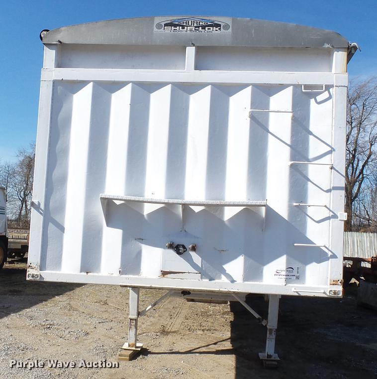 image for item DB7235 1989 Hawkeye double hopper bottom grain trailer