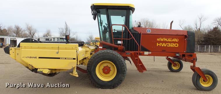image for item DC0639 2002 New Holland HW320 Haybine self-propelled windrower
