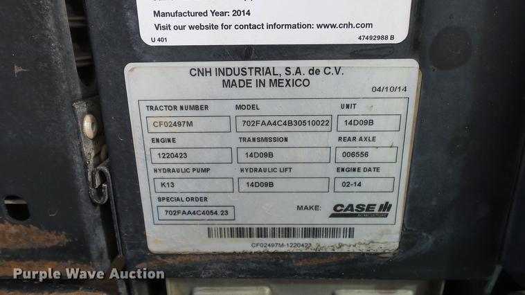 image for item DC0643 2015 Case IH Farmall 140A MFWD tractor