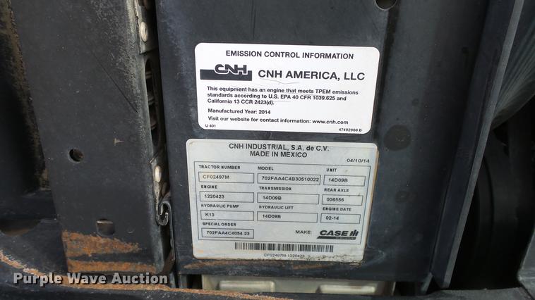 image for item DC0643 2015 Case IH Farmall 140A MFWD tractor