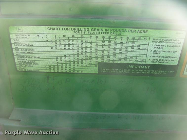 image for item DC2344 2003 John Deere 1590 grain drill