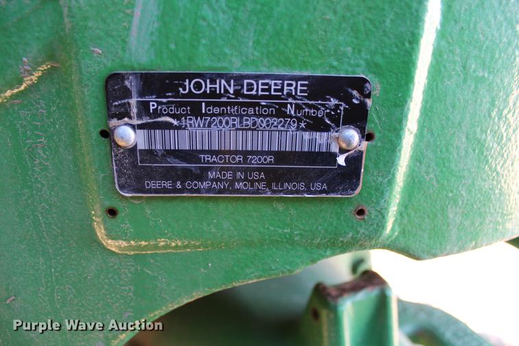 image for item DC7721 2011 John Deere 7200R MFWD tractor
