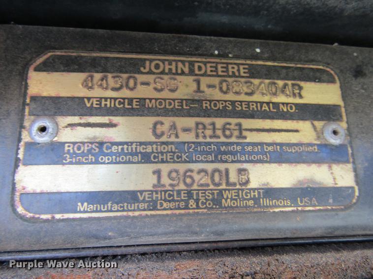 image for item DC8252 1973 John Deere 4430 tractor