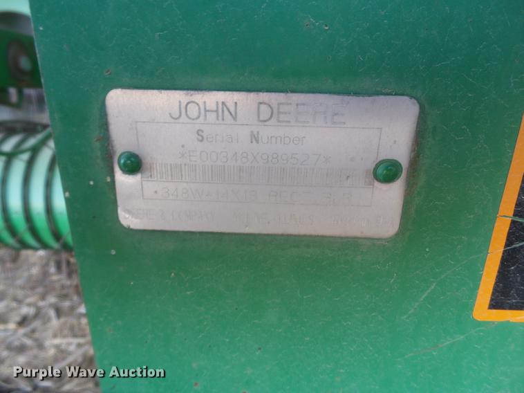 image for item DD1242 1999 John Deere 348W square baler