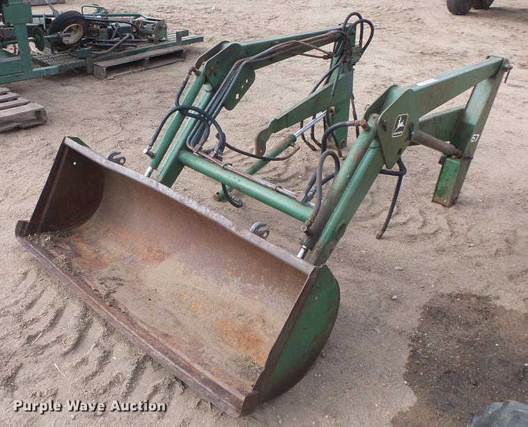 John Deere 67 loader in Kinsley, KS Item EA9767 sold Purple Wave
