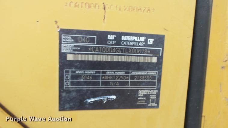 image for item EC9604 2006 Caterpillar D4G LGP dozer