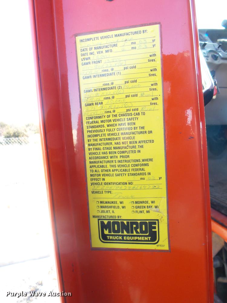 image for item AY9612 2003 Sterling LT7501 dump truck