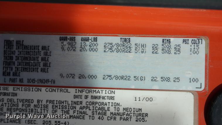 image for item DB0403 2001 Sterling LT7500 dump truck