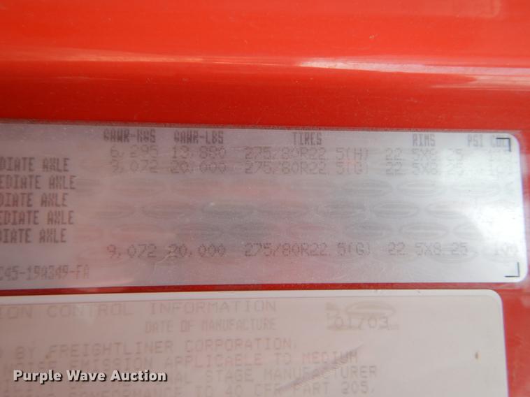 image for item DB0406 2003 Sterling LT7500 dump truck