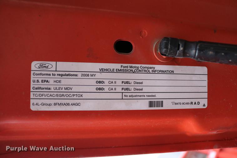 image for item DB6586 2008 Ford F250 Super Duty utility bed pickup truck